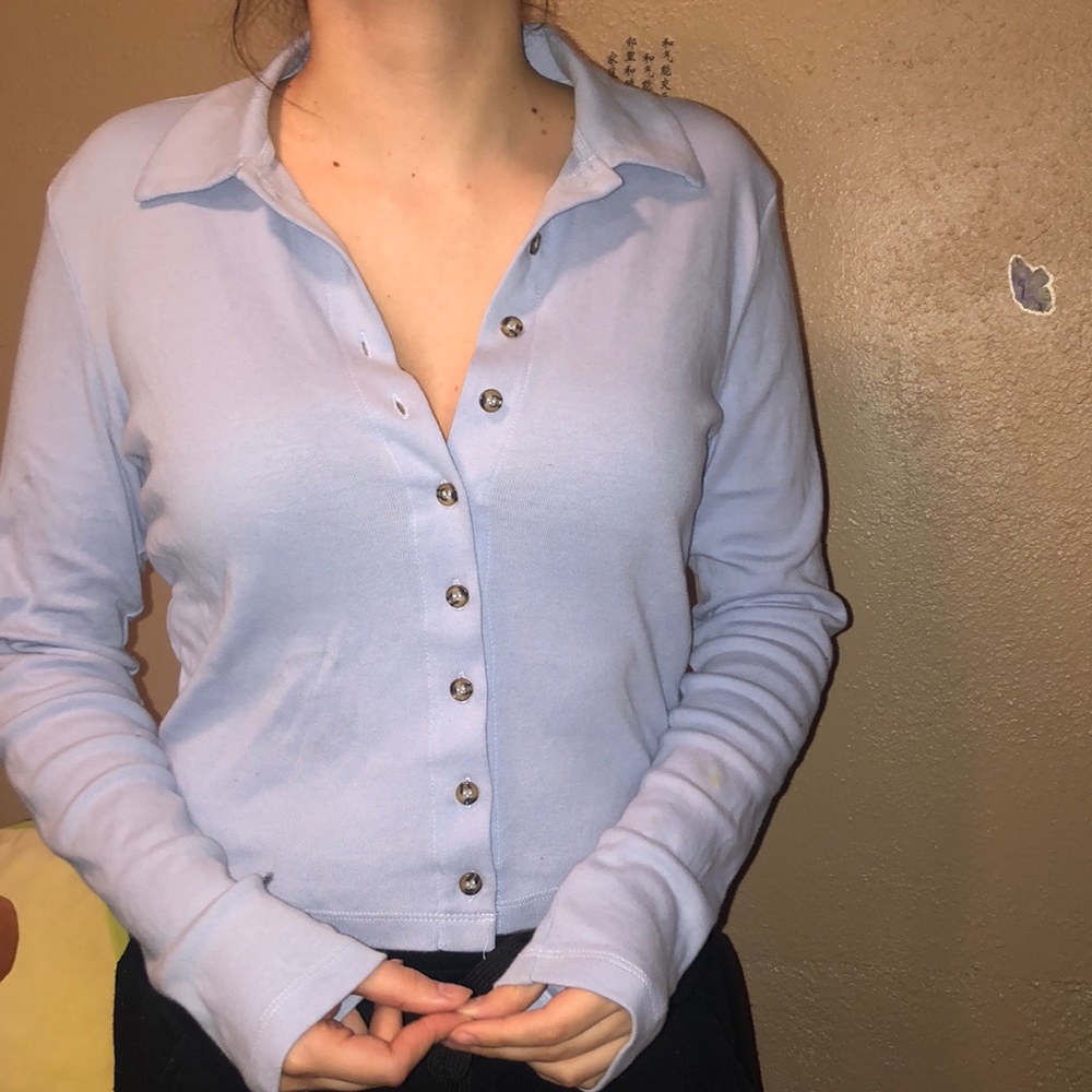 Long sleeve button up ,